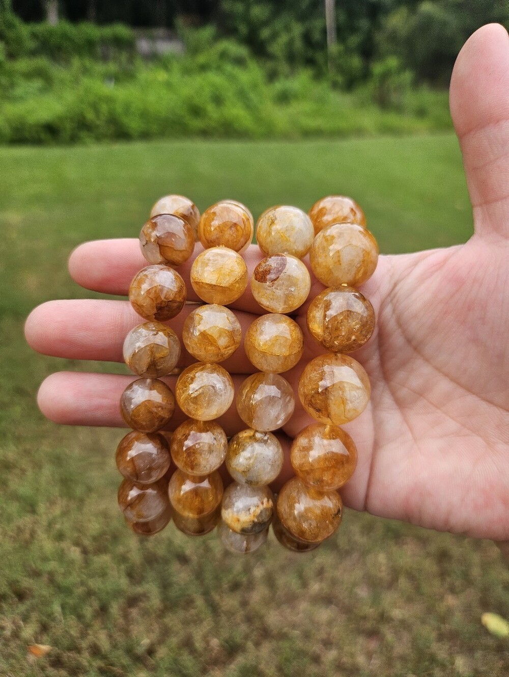 chunky golden healer bracelet